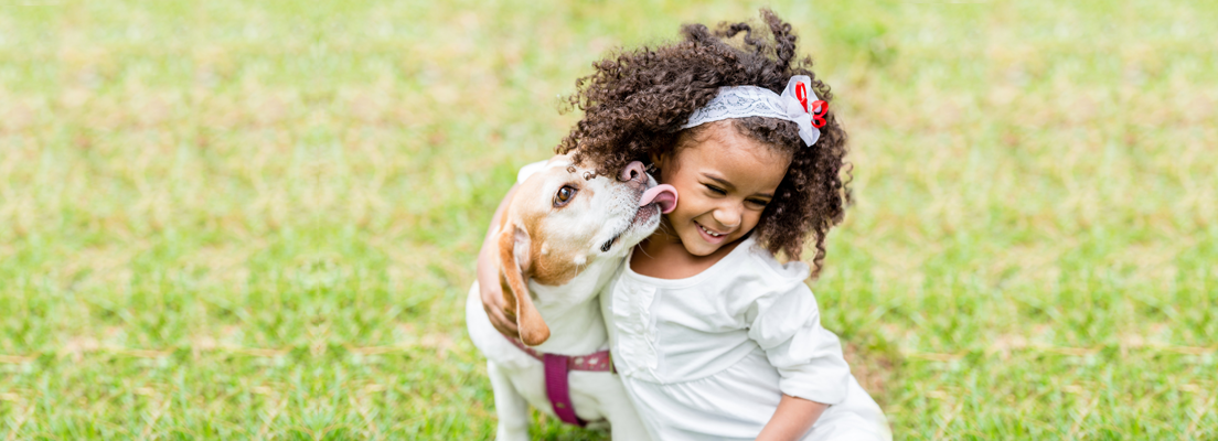 Girl with dog